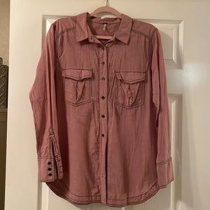 Free People Button Down • Mauve color